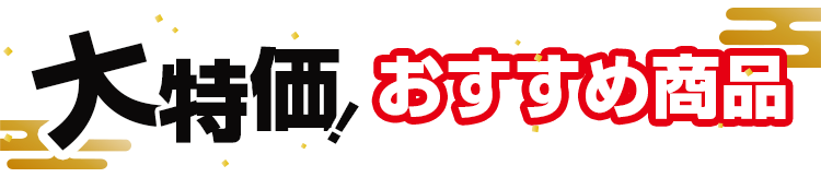 大特価！おすすめ商品